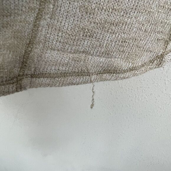 WE THE FREE Women's size XS Tan‎ Thin Knit Cowl Neck Long Sleeve Tunic Sweater - Picture 5 of 5